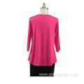 Solid Color Comfortable Casual Round Neck